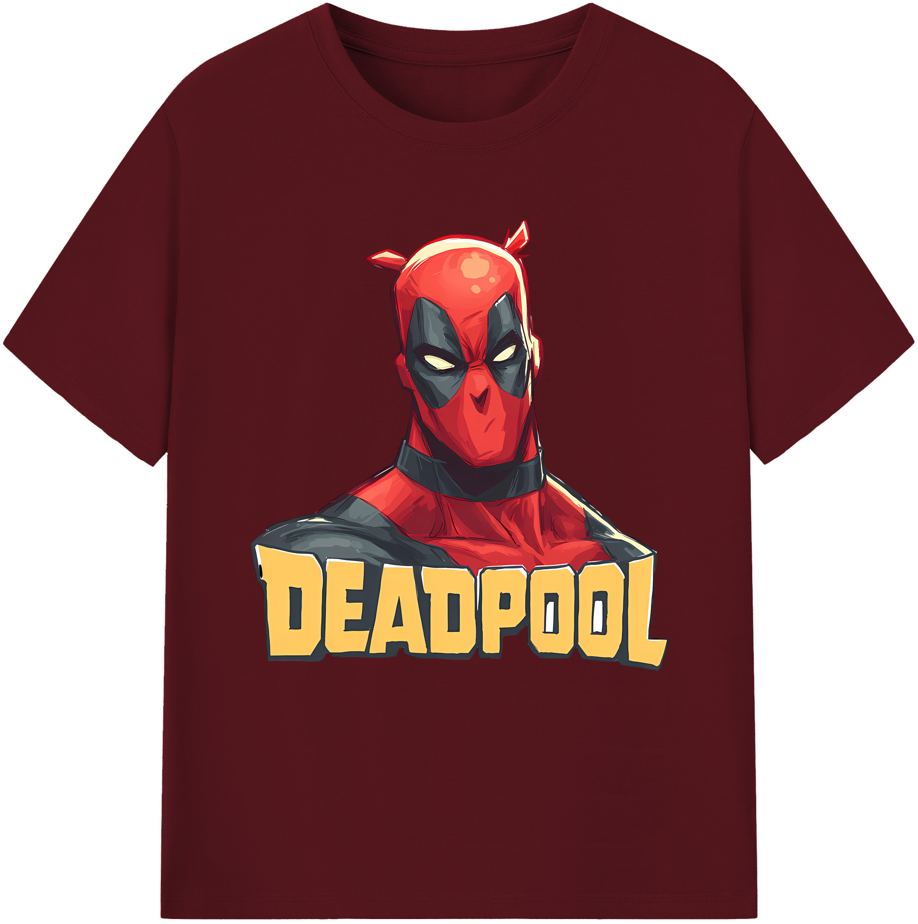 （画像用） Deadpool デッドプール 綿100％半袖Tシャツ（フロントプリント）